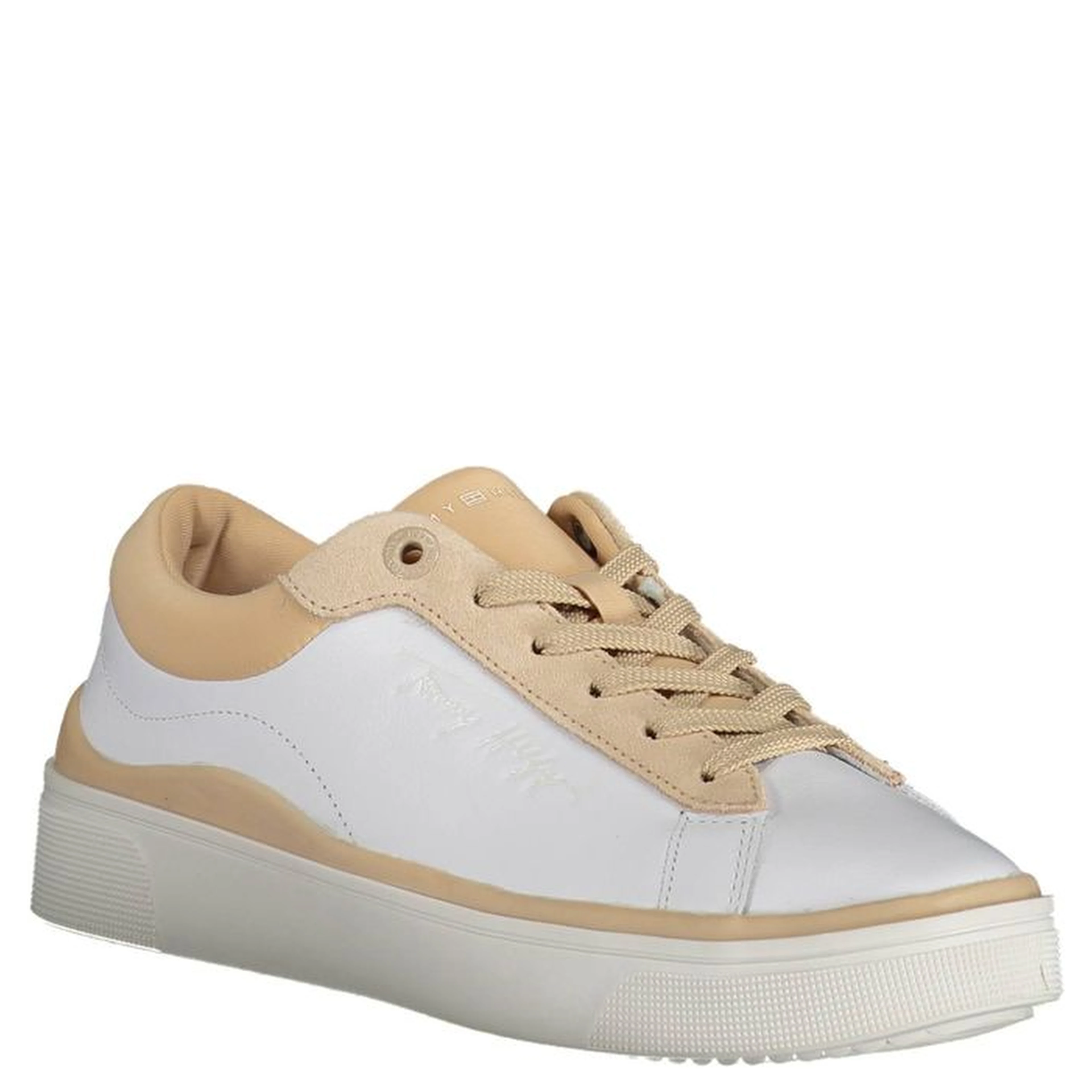 White Polyester Sneaker
