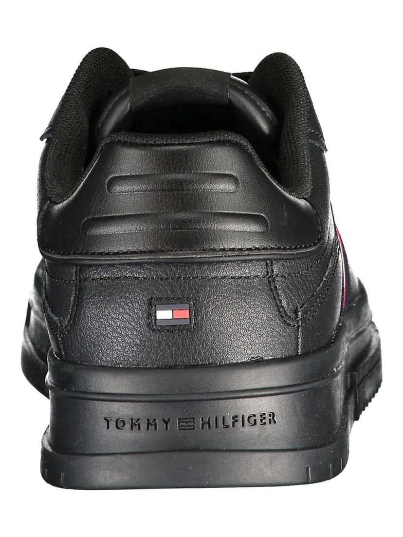 Black Polyester Sneaker