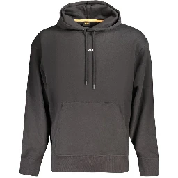 Black Cotton Men Sweater