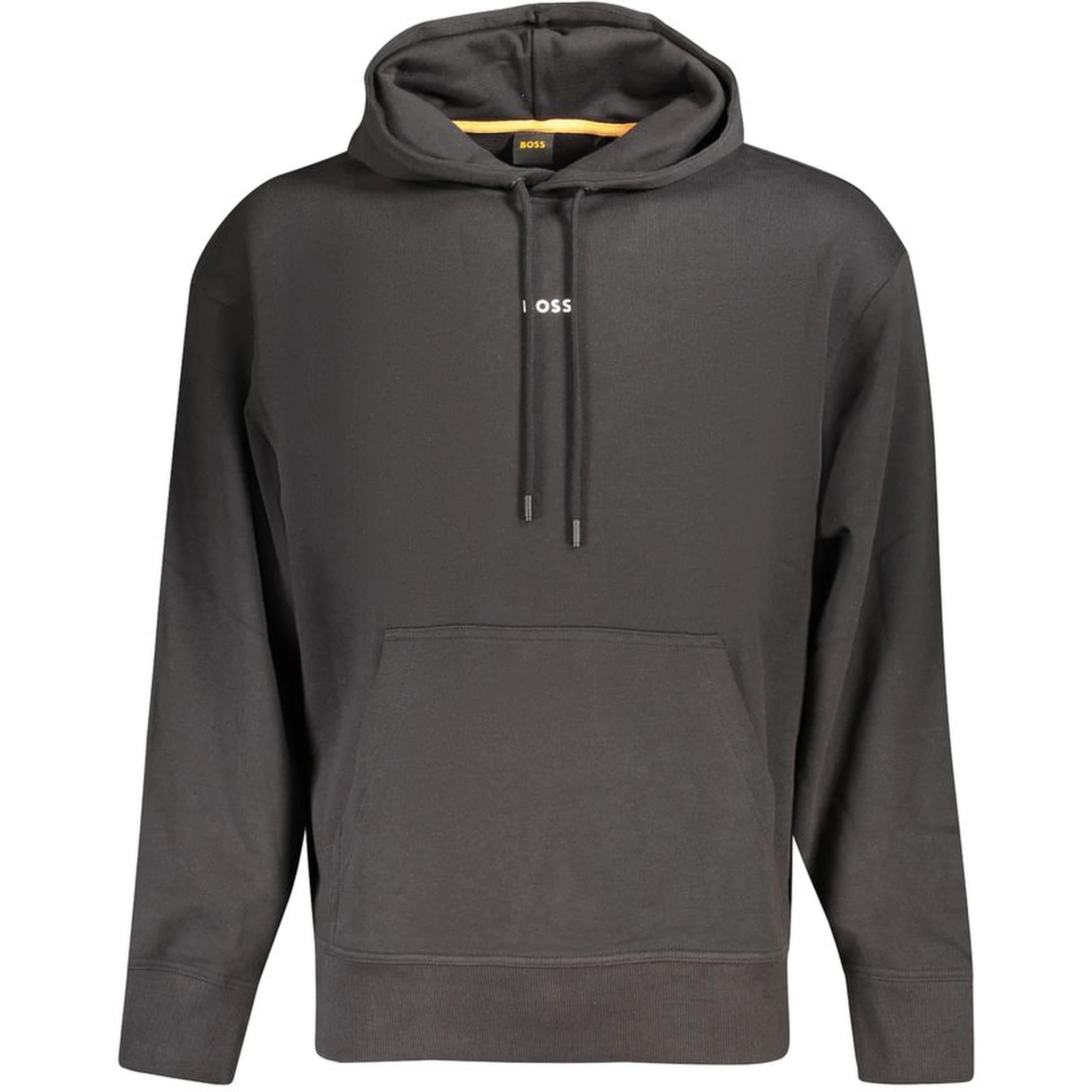 Black Cotton Men Sweater
