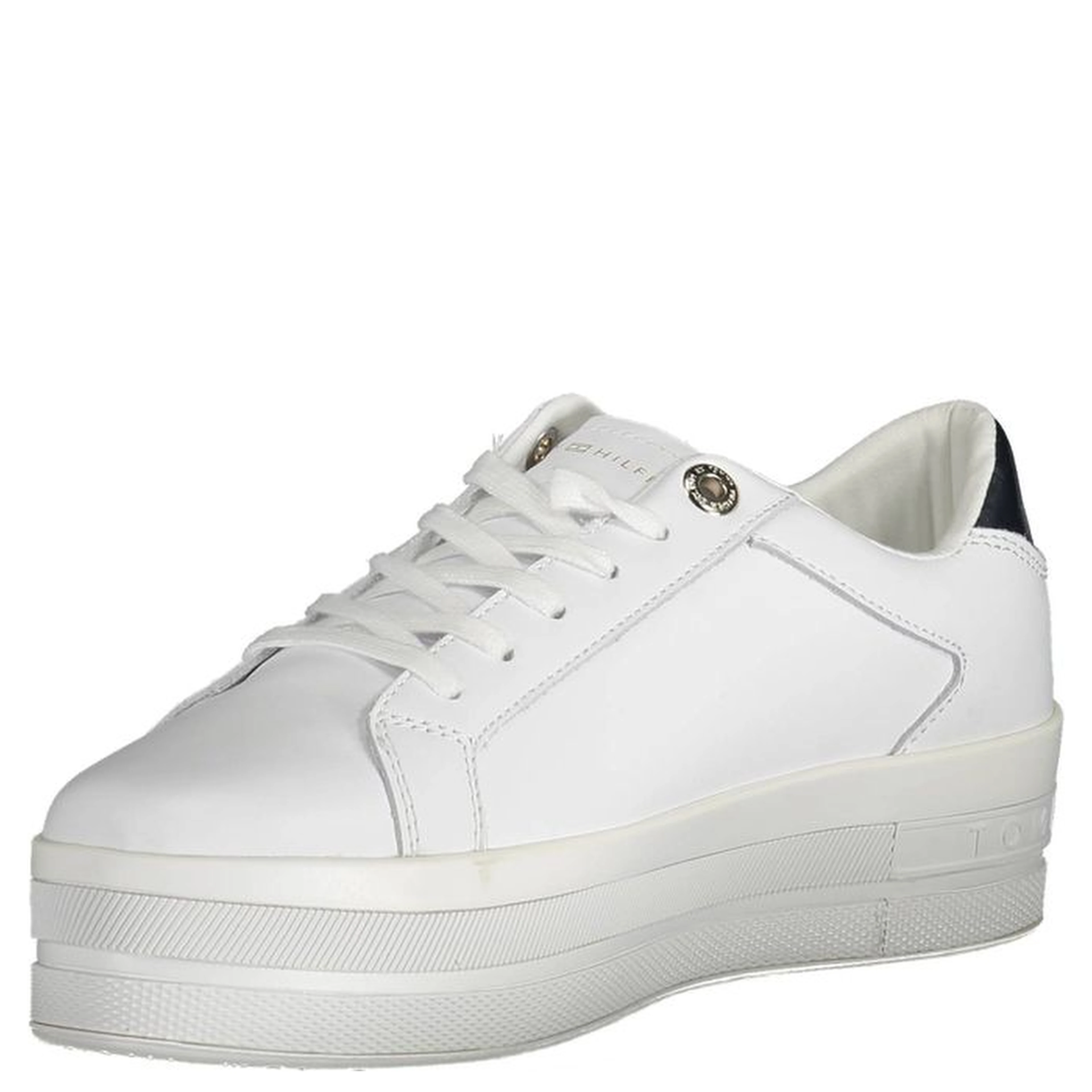 White Polyester Sneaker