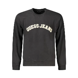 Black Cotton Men Sweater