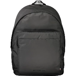 Black Polyester Backpack