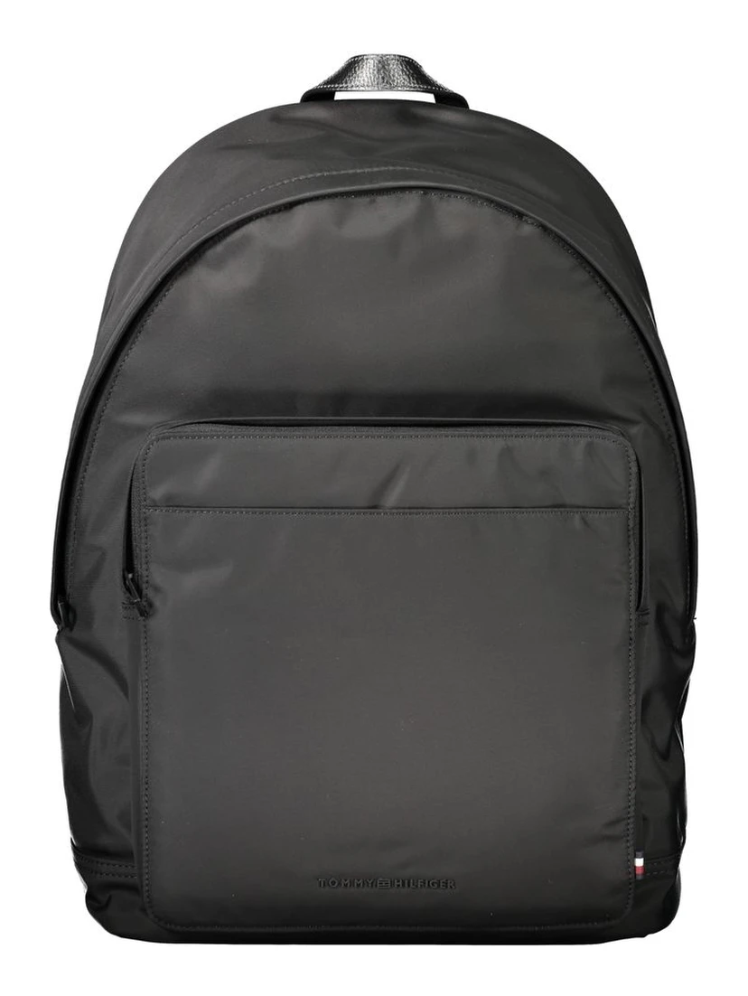 Black Polyester Backpack