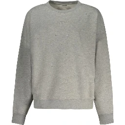 Gray Cotton Women Sweater