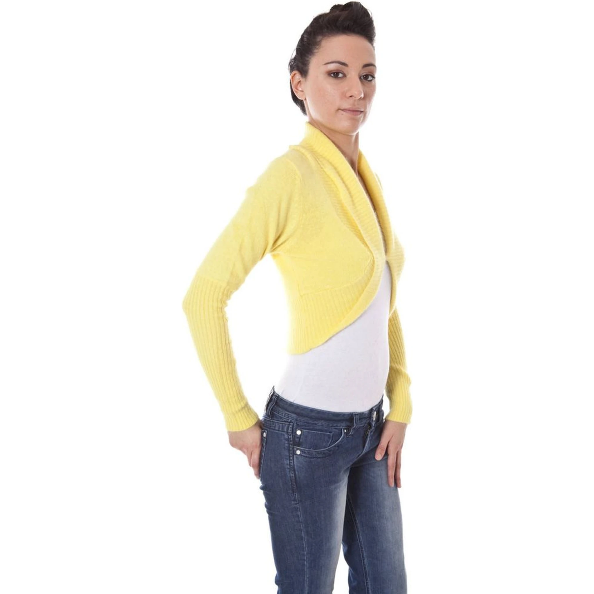 Giallo Poliammide Women's Shrug