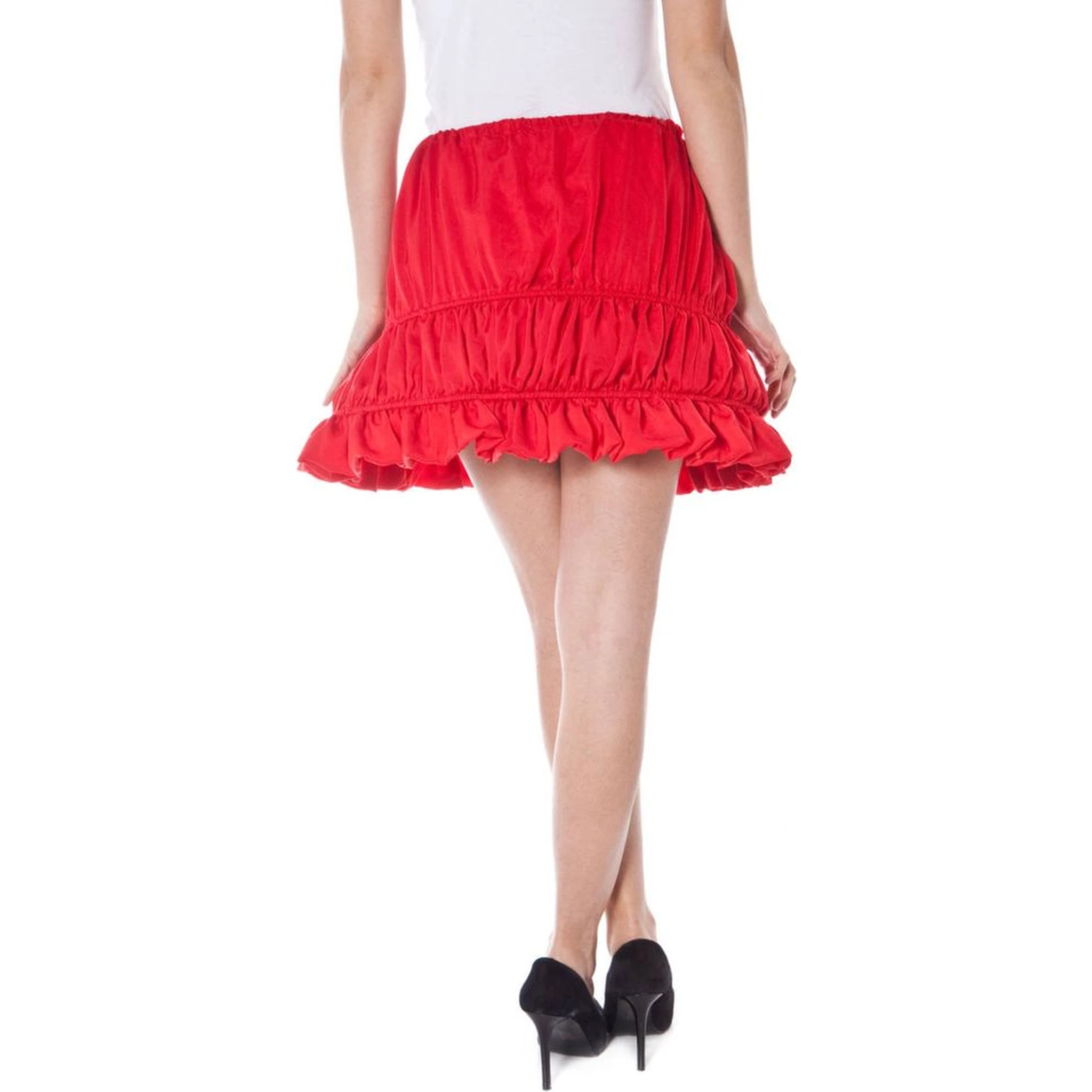 Rosso Polyester Women's Skirt