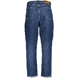 Blue Cotton Women Jeans