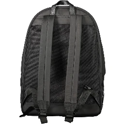 Black Polyester Backpack