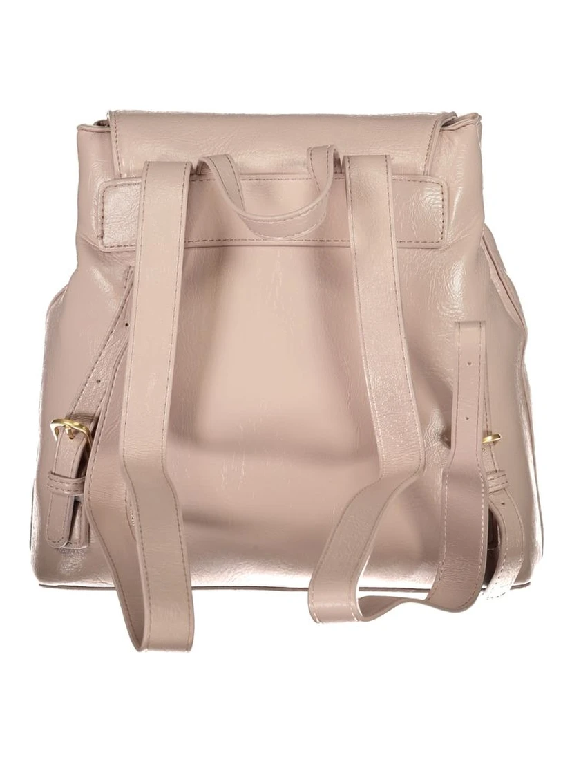 Pink Polyethylene Backpack