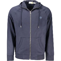 Blue Cotton Men Sweater