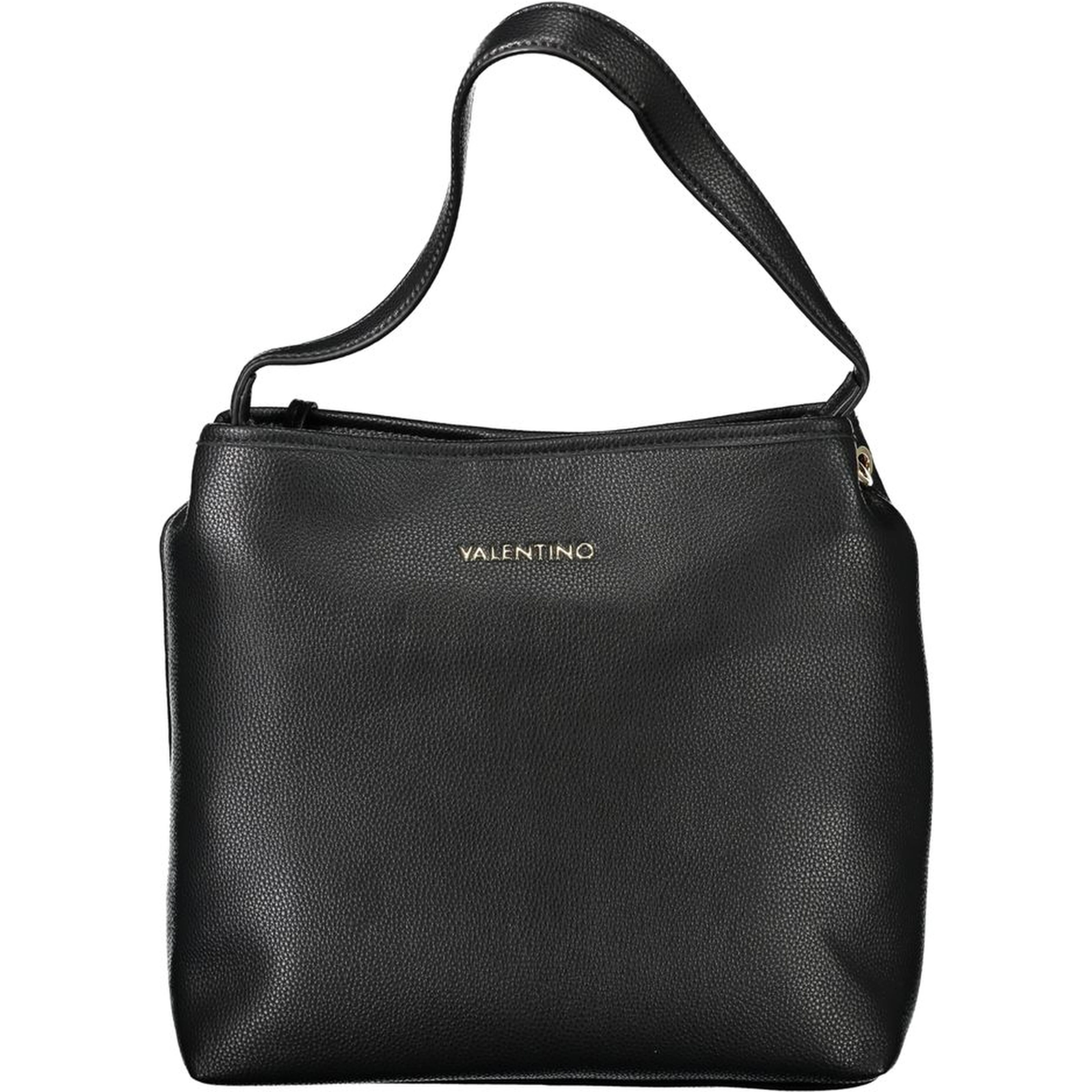 Black Polyurethane Women Handbag