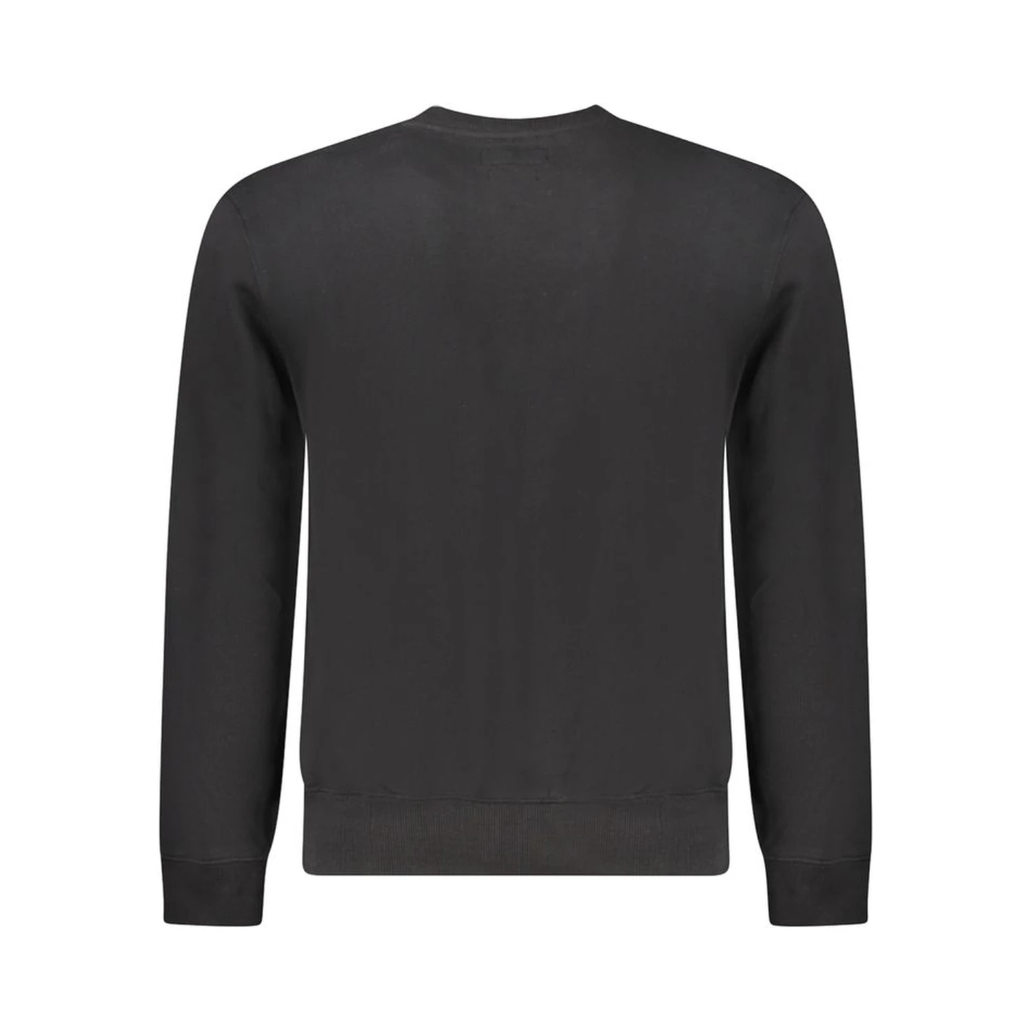 Black Cotton Men Sweater