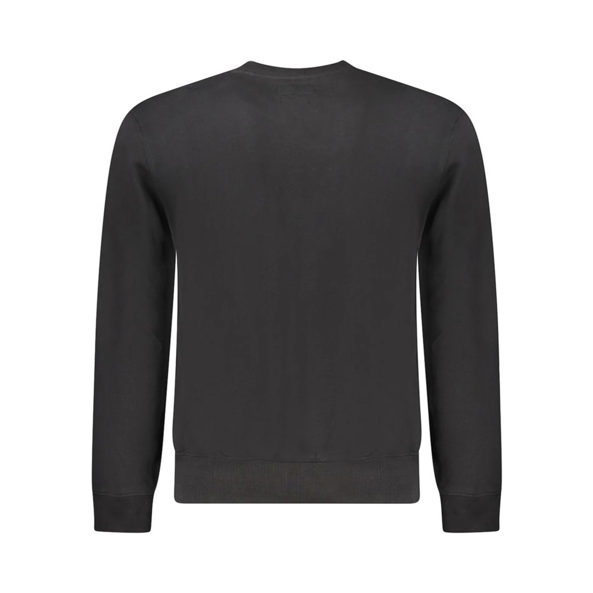 Black Cotton Men Sweater