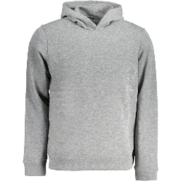 Gray Polyester Men Sweater