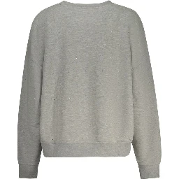 Gray Cotton Women Sweater