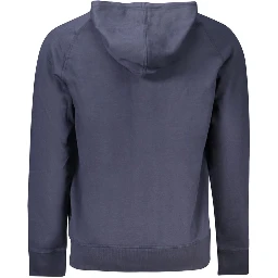 Blue Cotton Men Sweater