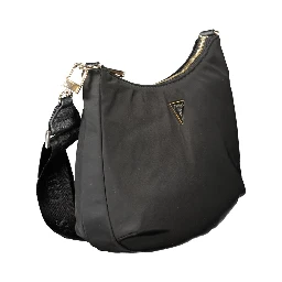 Black Polyester Handbag