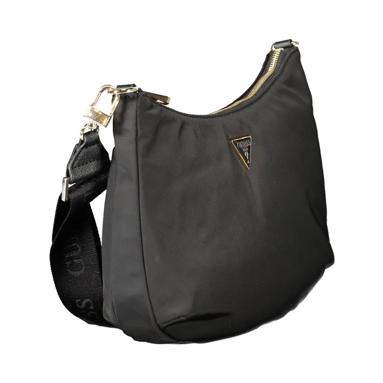 Black Polyester Handbag