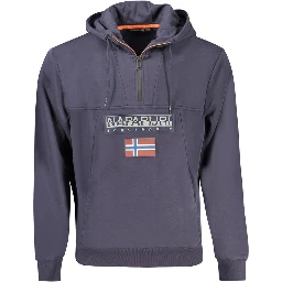 Blue Organic Cotton Men Sweater