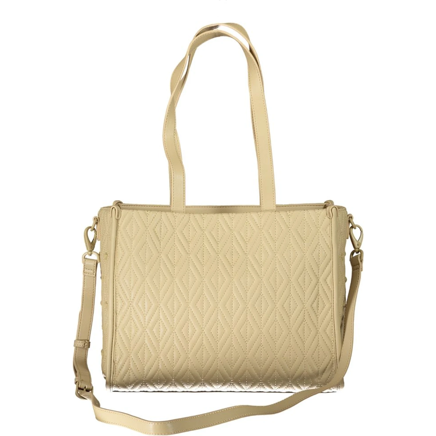 Beige Polyester Handbag