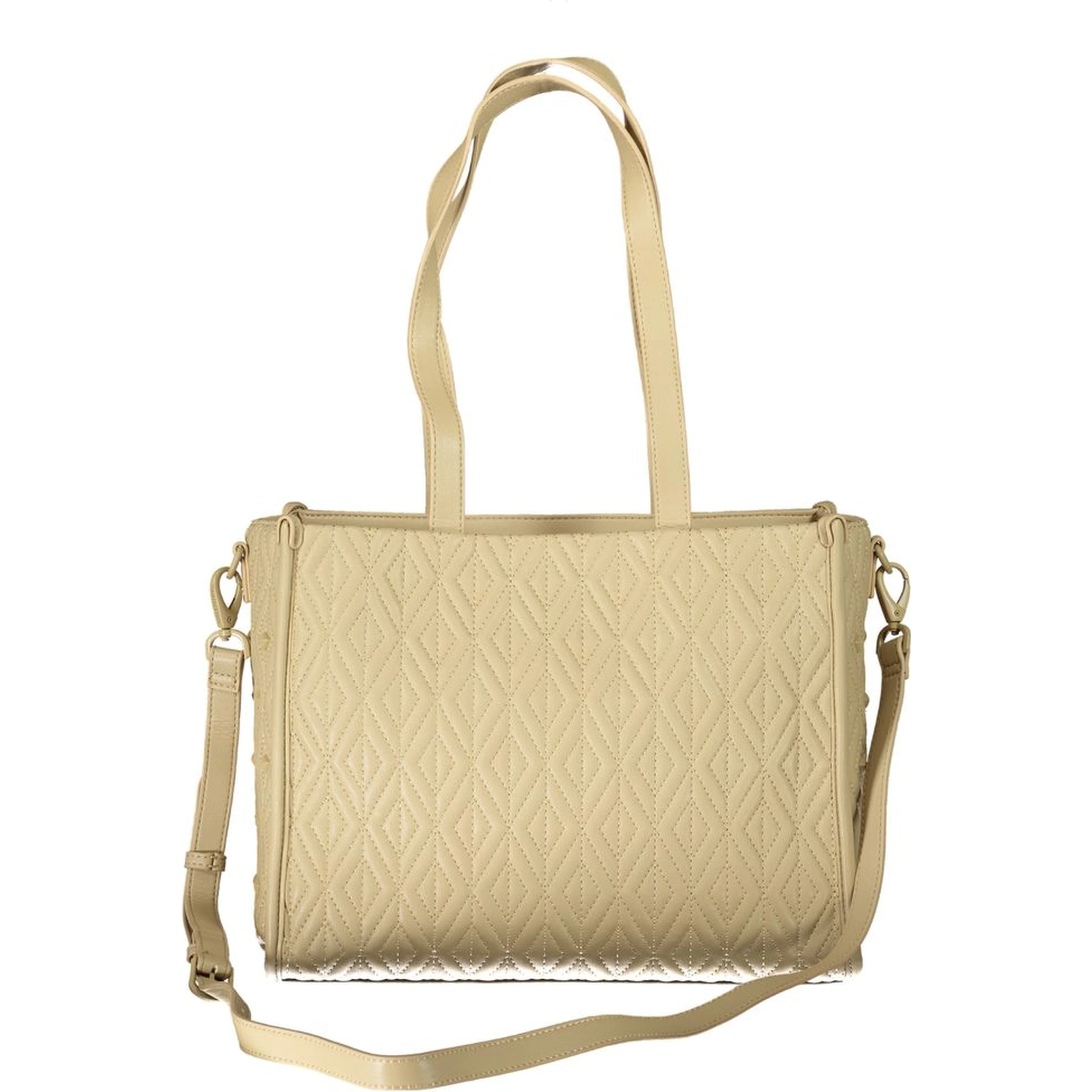 Beige Polyester Handbag