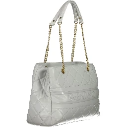 Gray Polyethylene Handbag