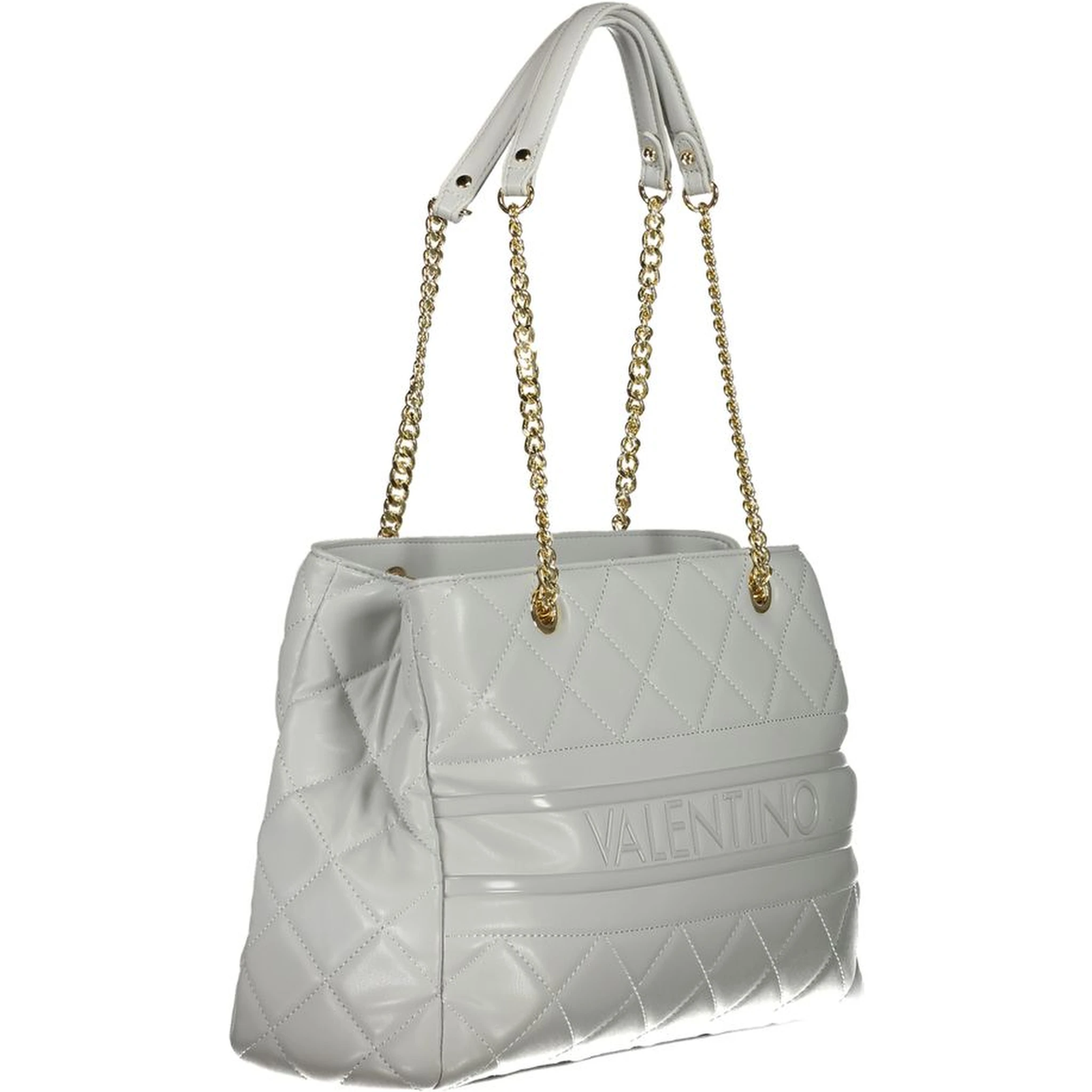 Gray Polyethylene Handbag