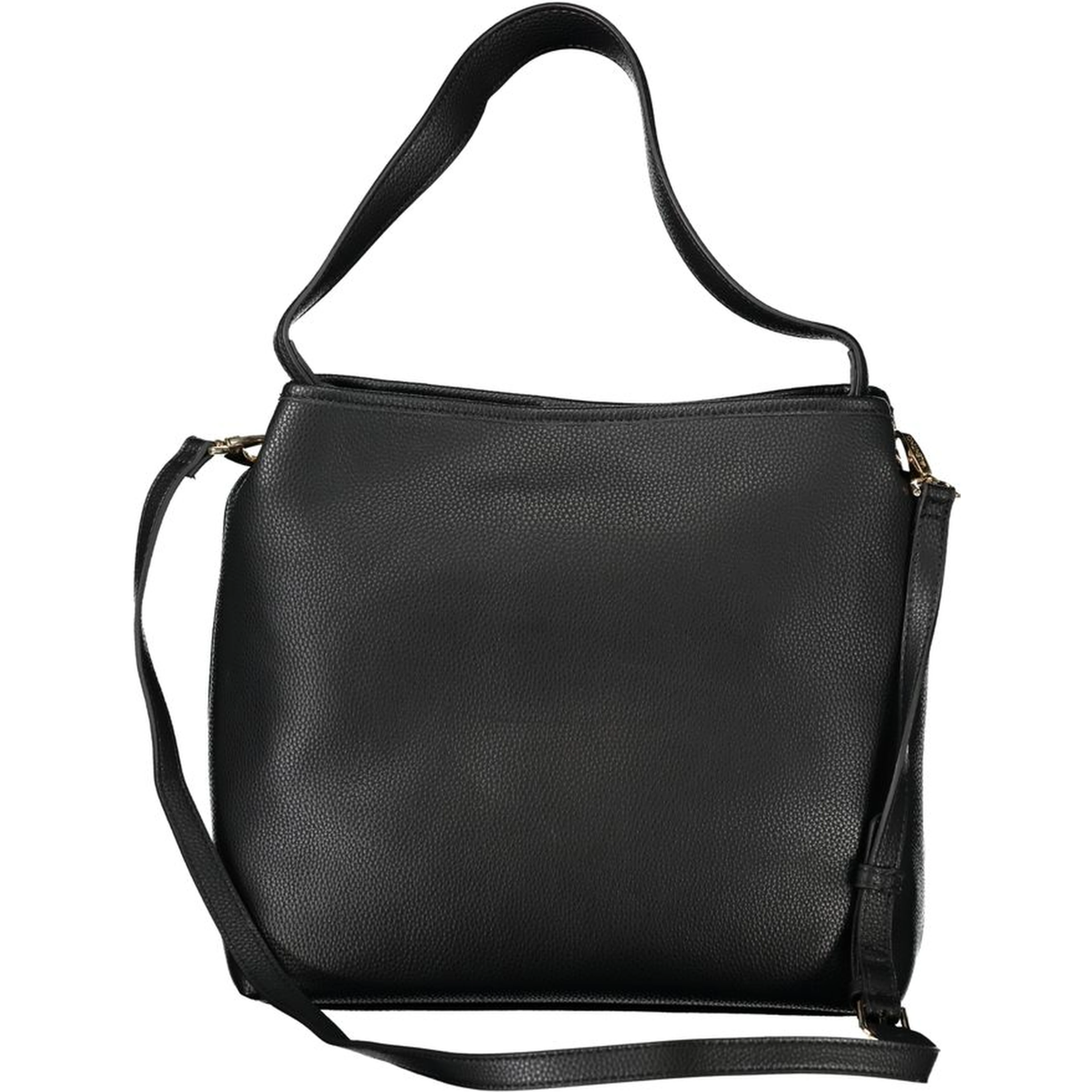 Black Polyurethane Women Handbag
