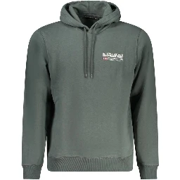 Green Cotton Men Sweater