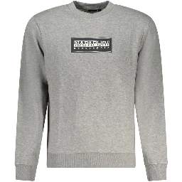 Gray Cotton Men Sweater