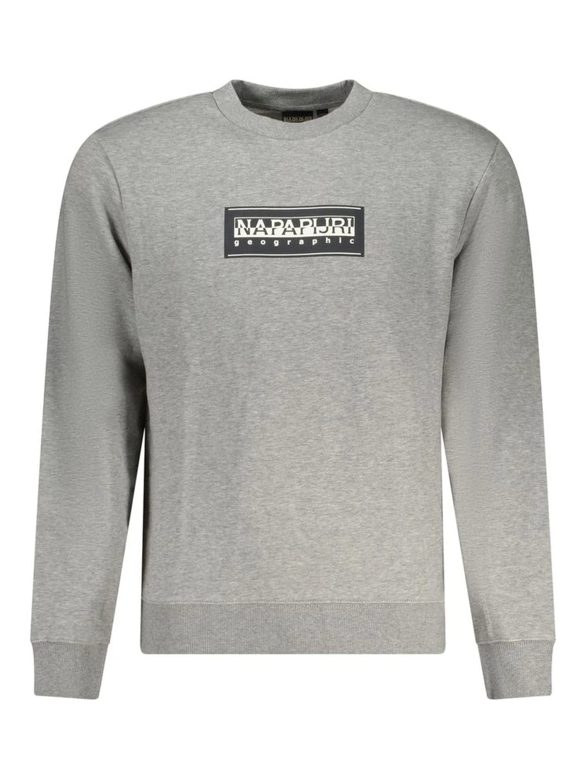 Gray Cotton Men Sweater