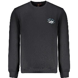 Black Cotton Men Sweater