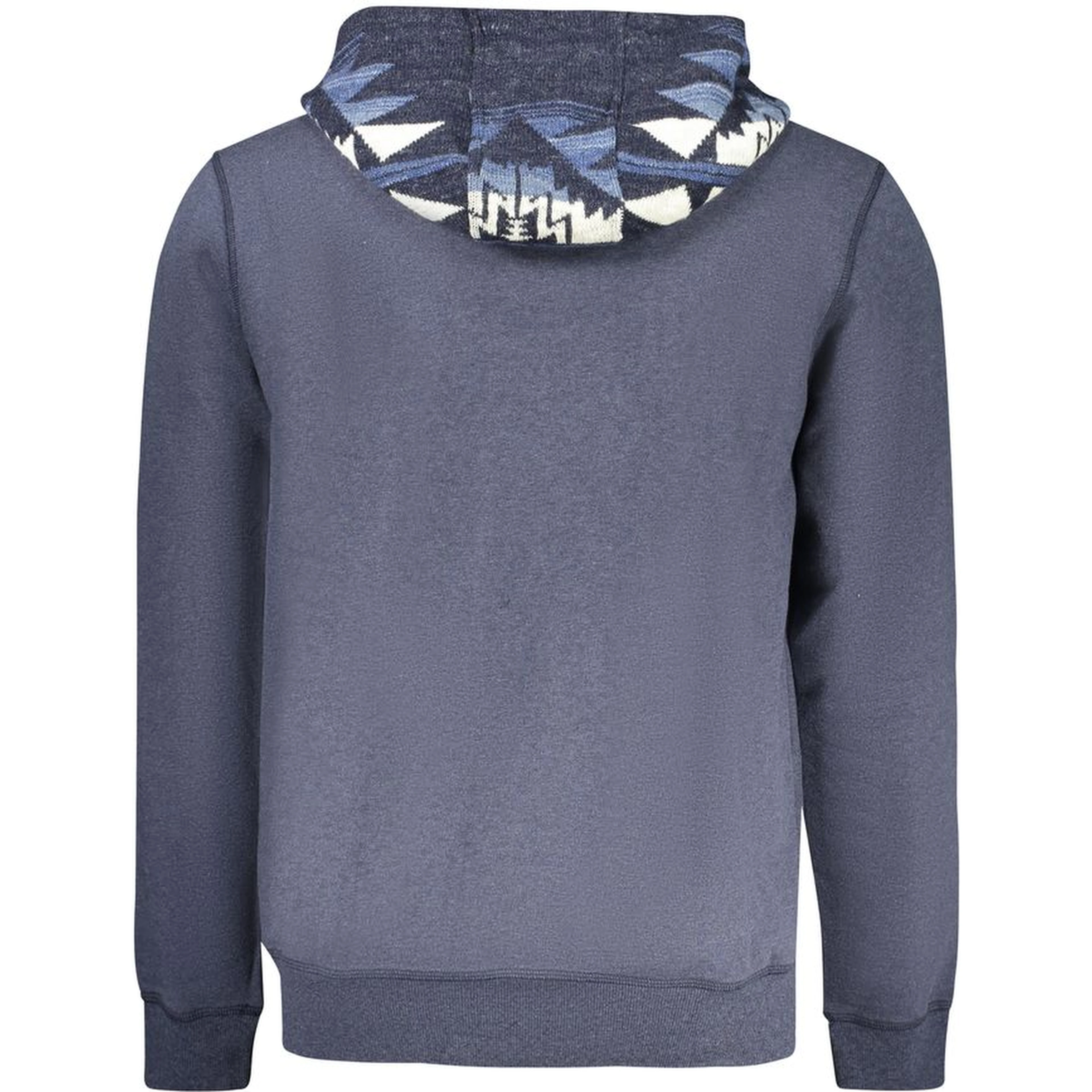 Blue Cotton Men Sweater