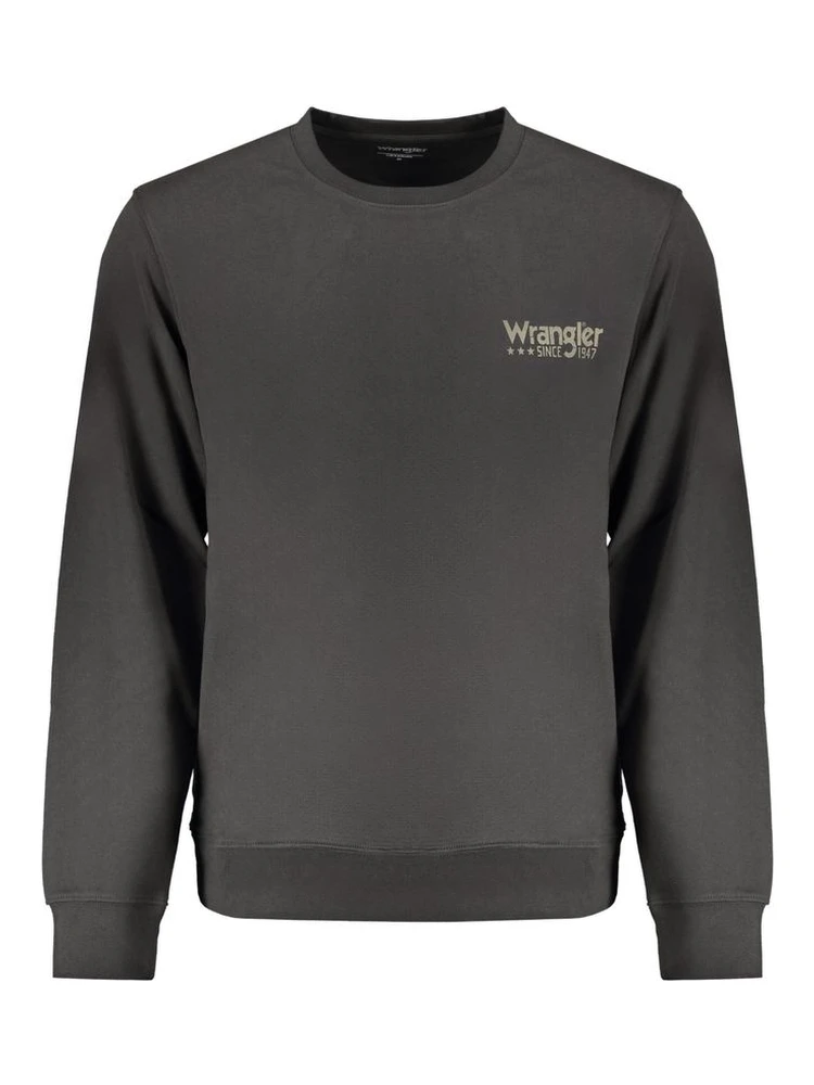 Black Cotton Men Sweater