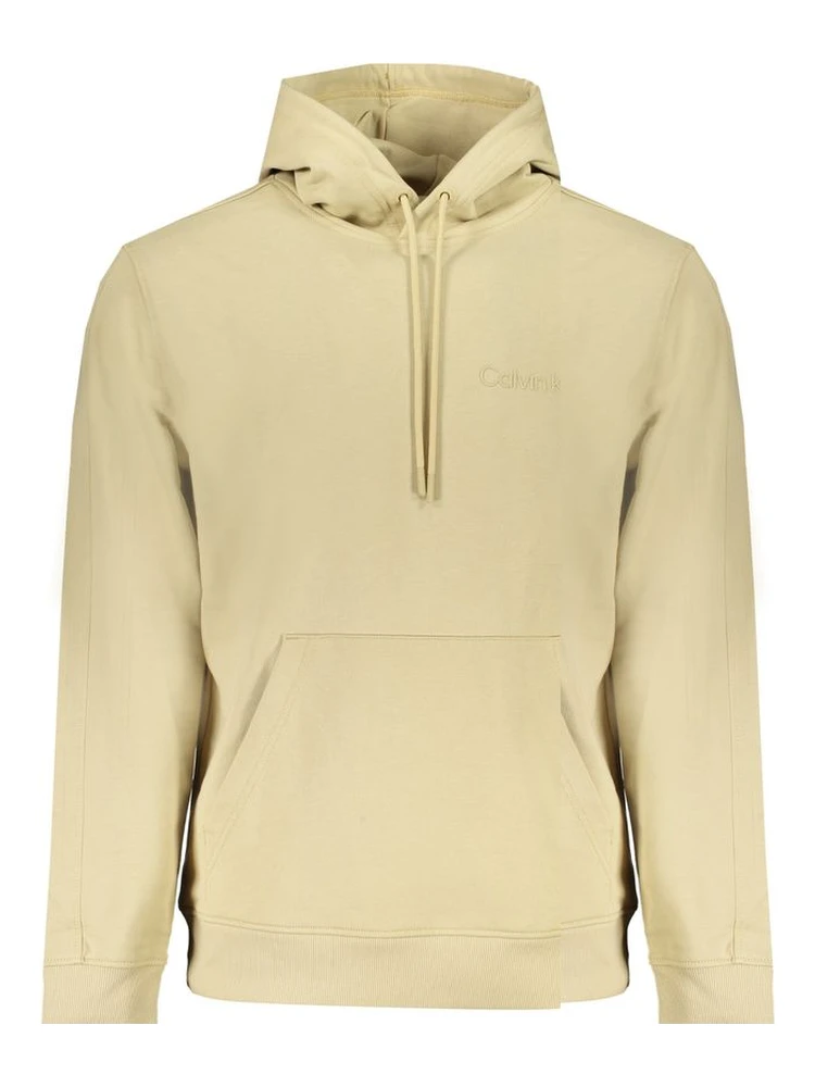 Beige Cotton Men Sweater