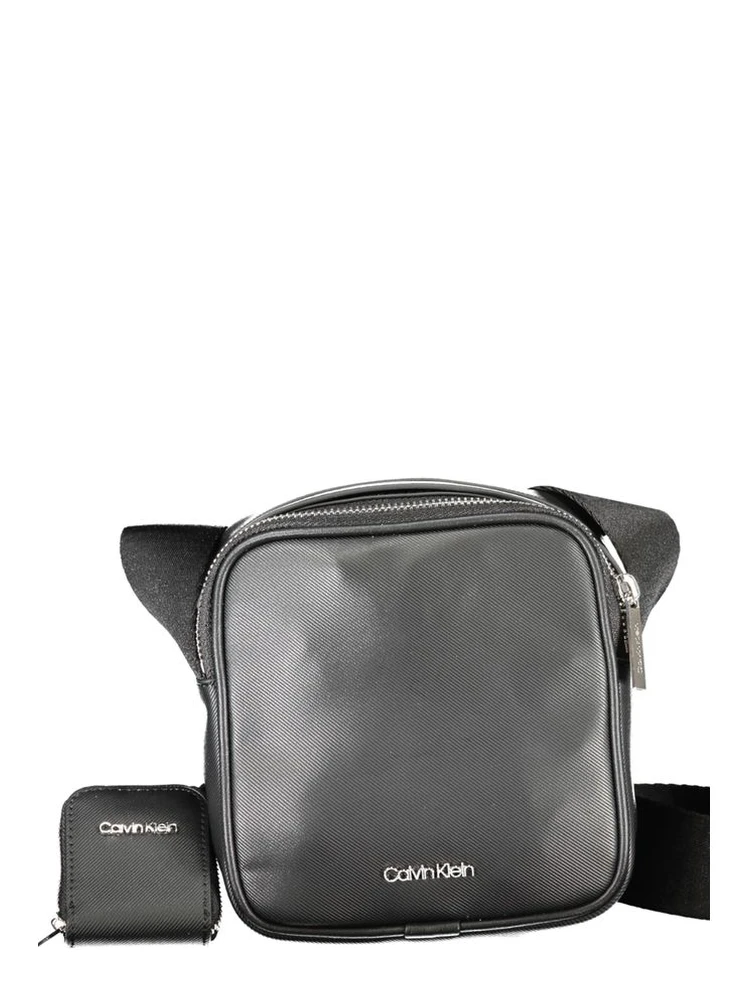 Black Polyester Shoulder Bag