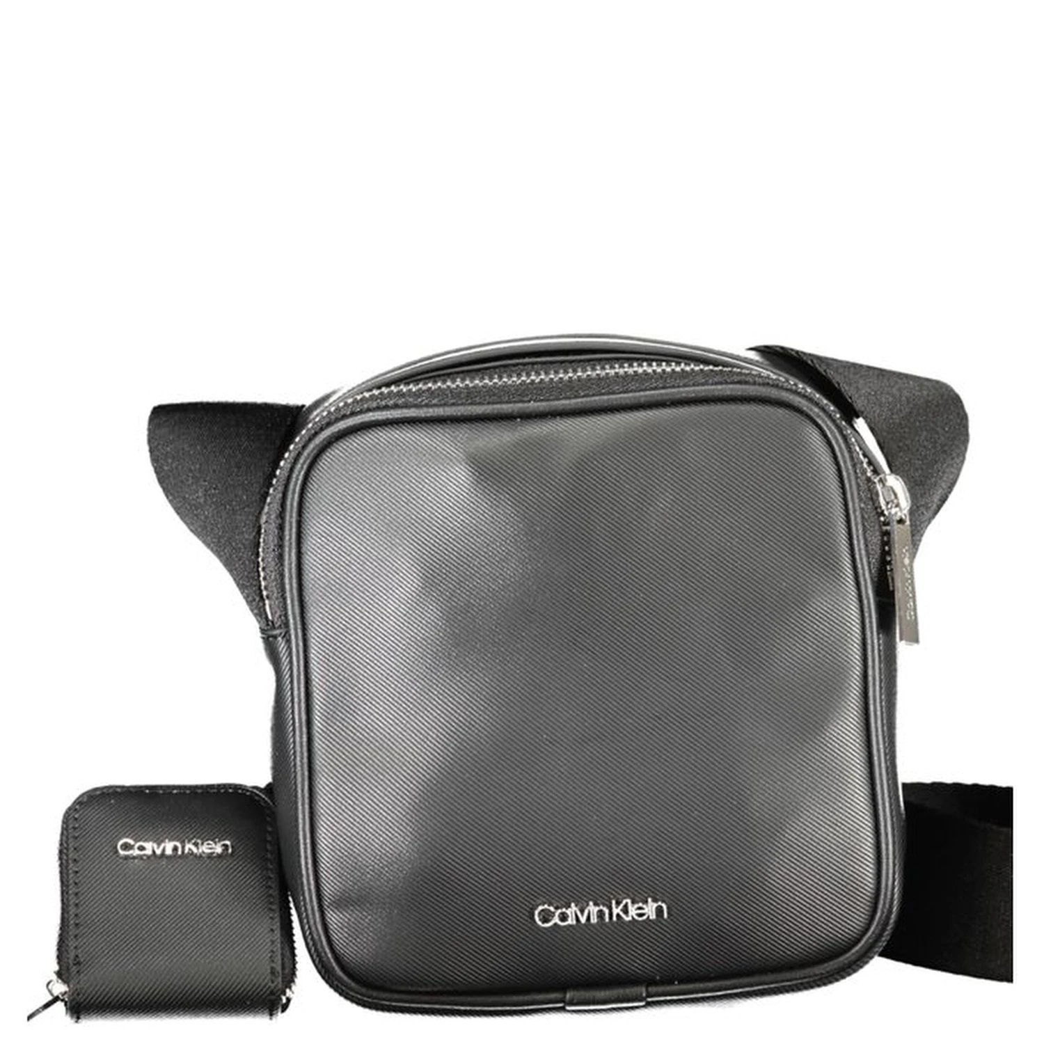 Black Polyester Shoulder Bag