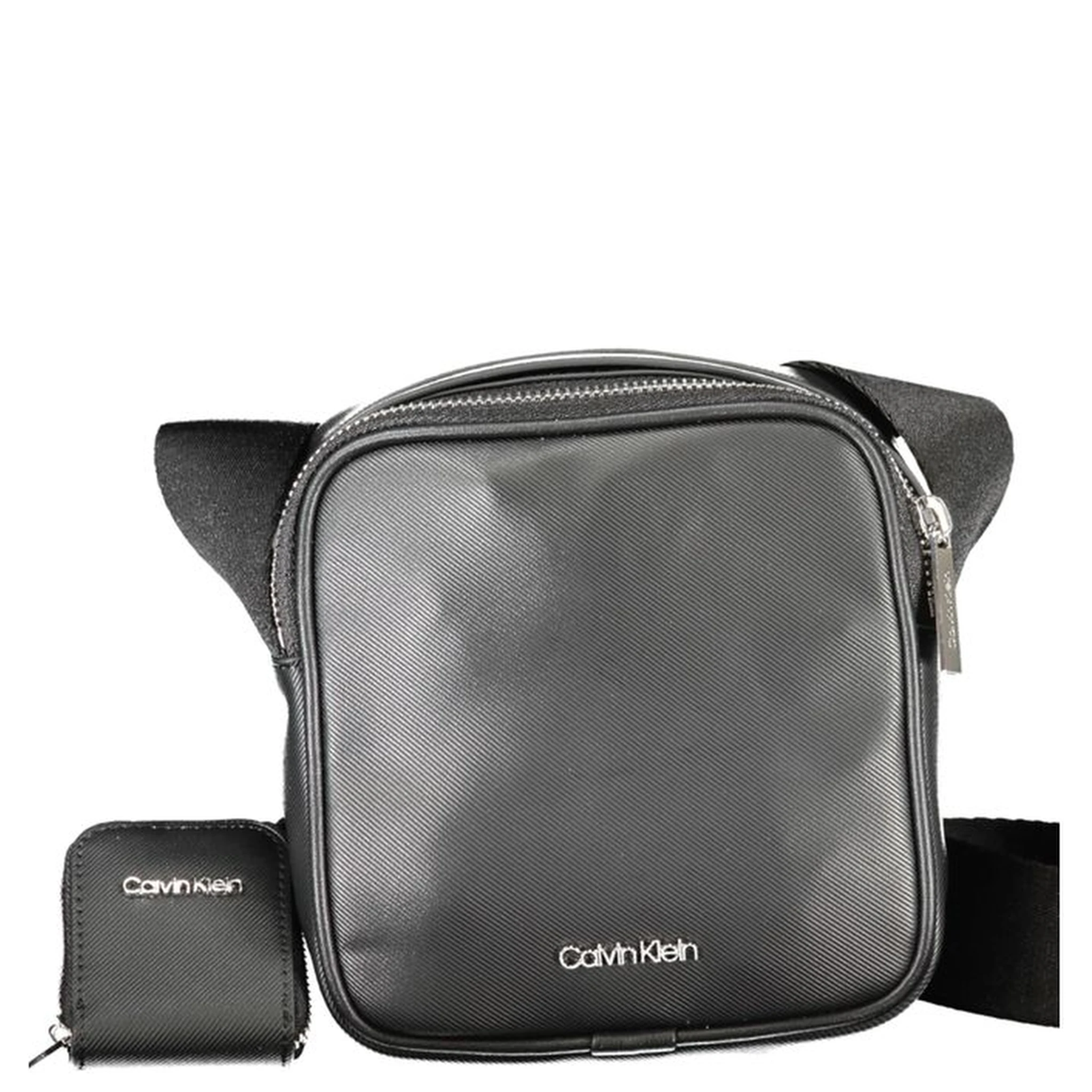 Black Polyester Shoulder Bag