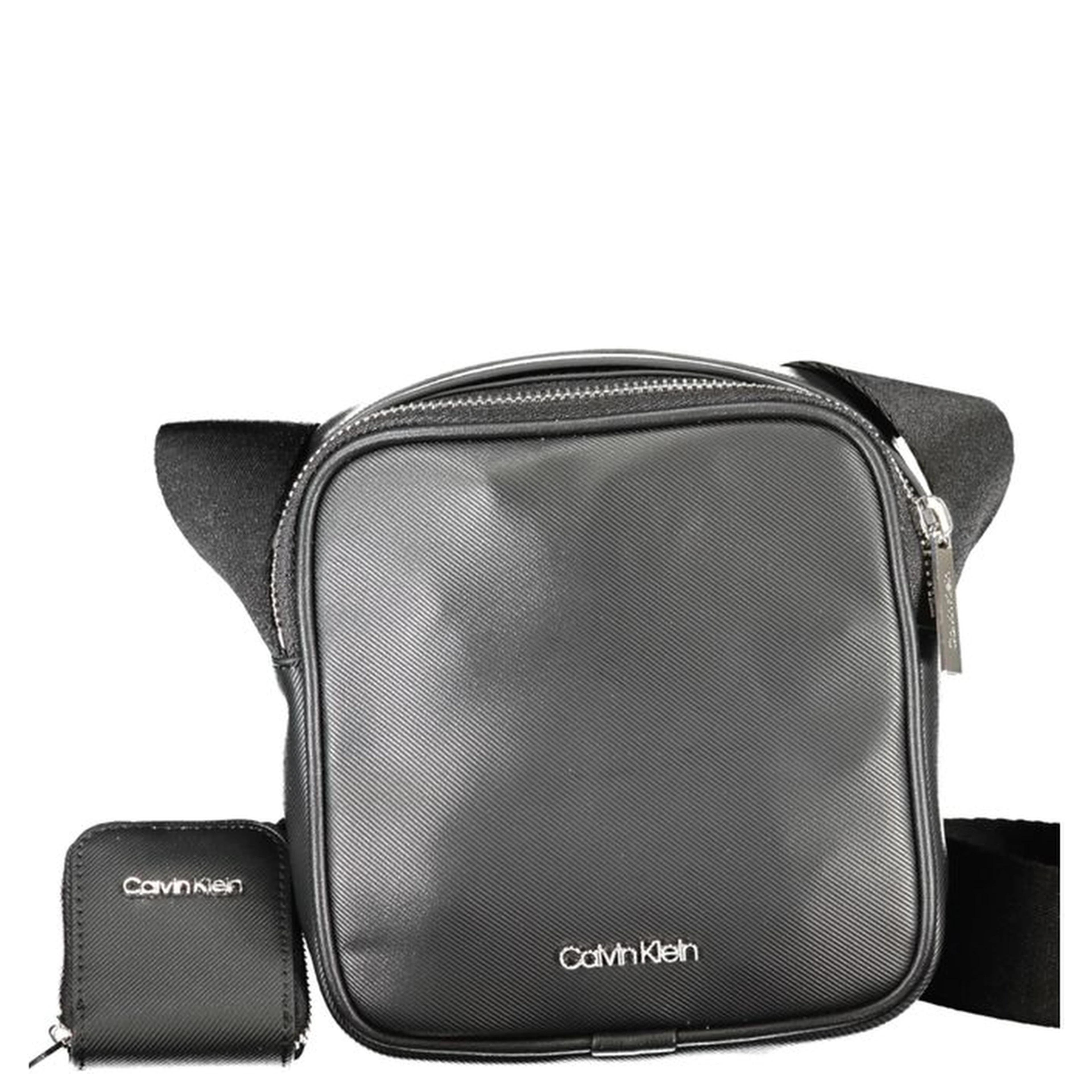 Black Polyester Shoulder Bag