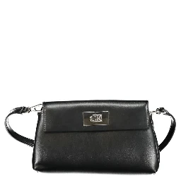 Black Polyester Handbag