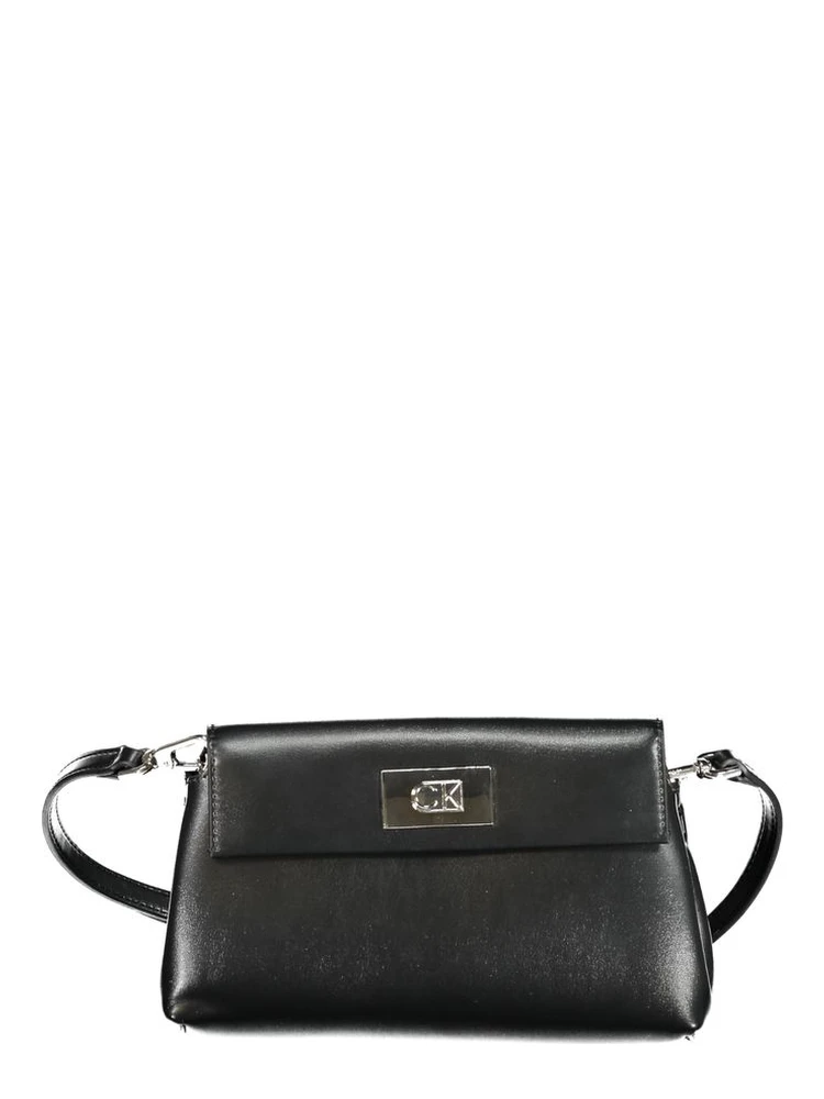 Black Polyester Handbag