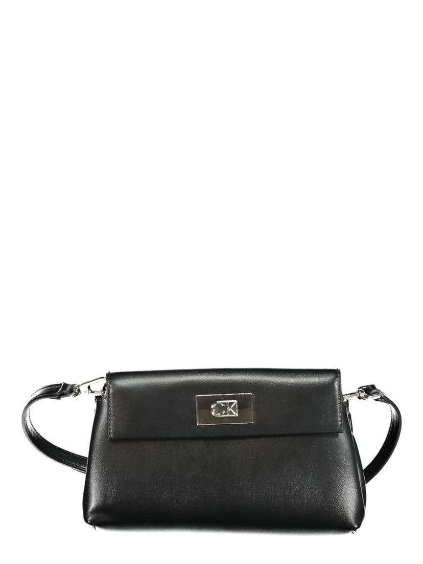 Black Polyester Handbag