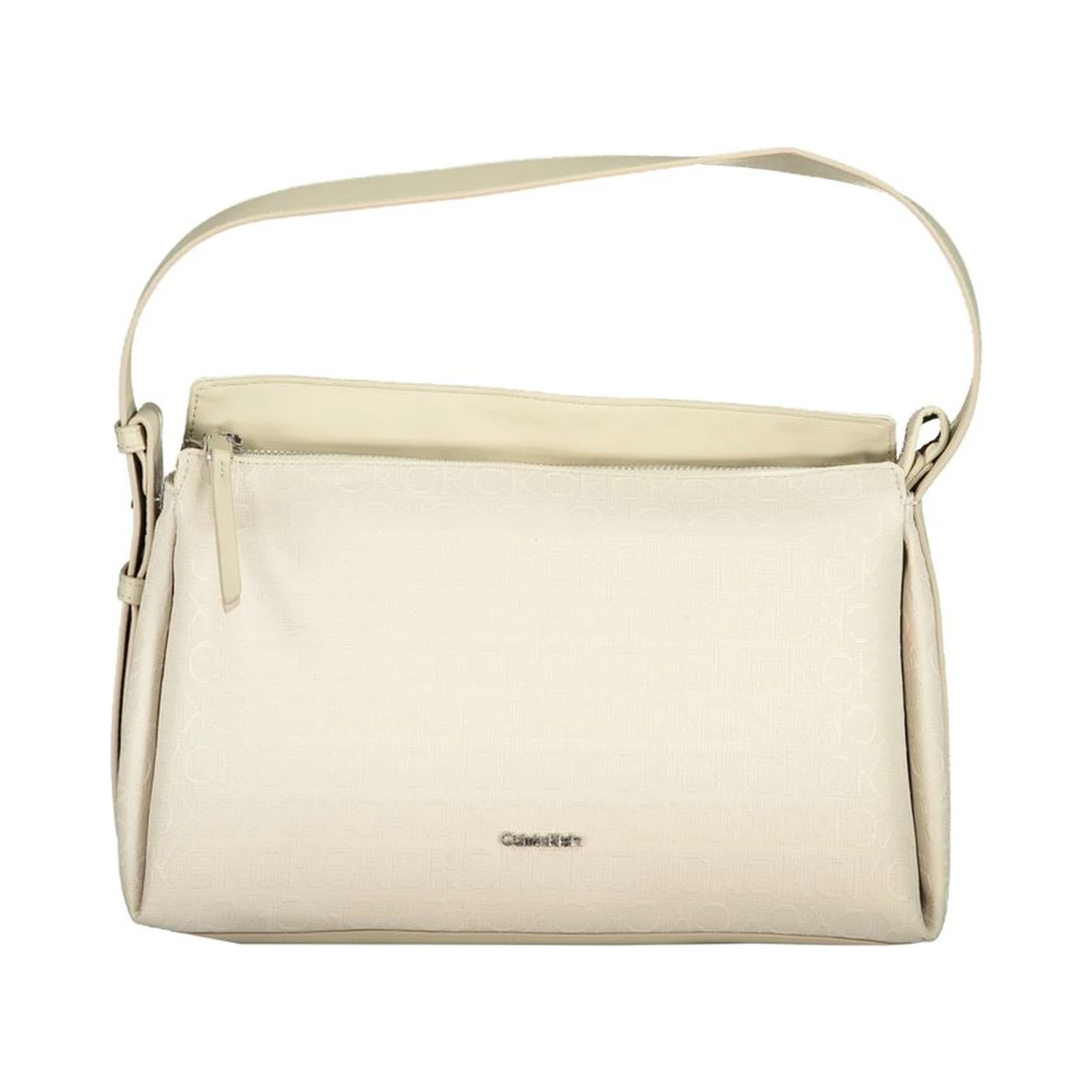 Beige Polyester Handbag