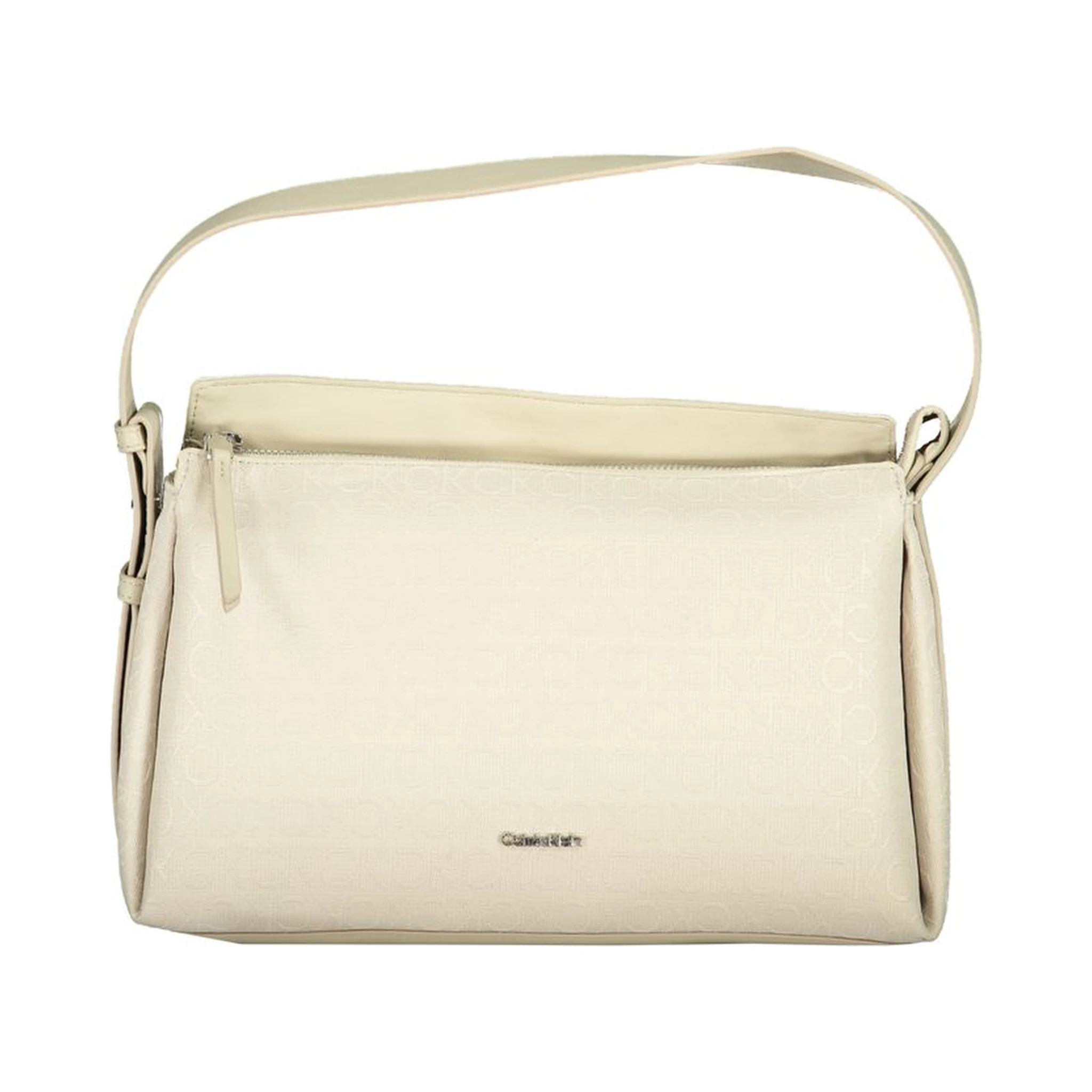 Beige Polyester Handbag