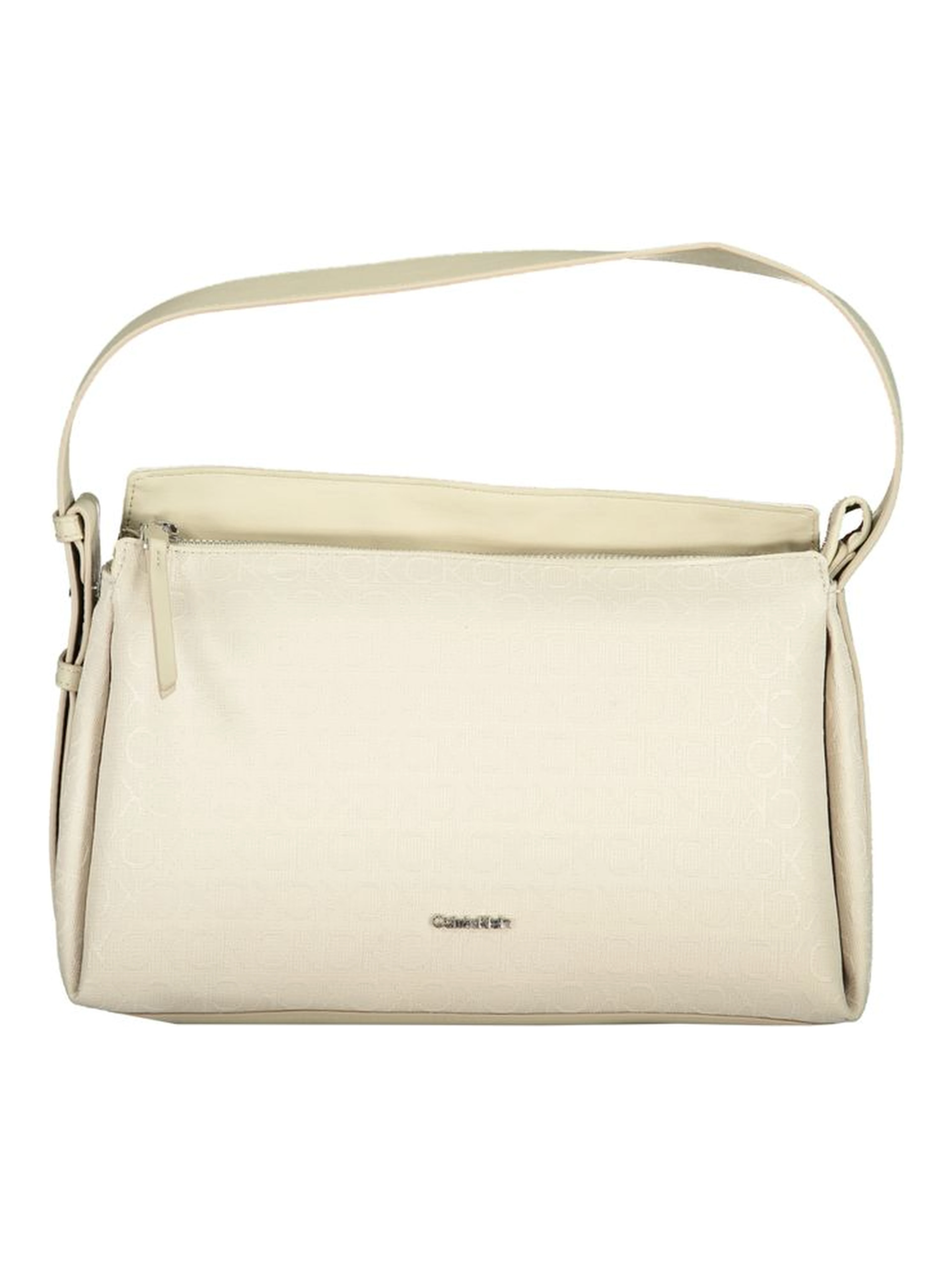 Beige Polyester Handbag