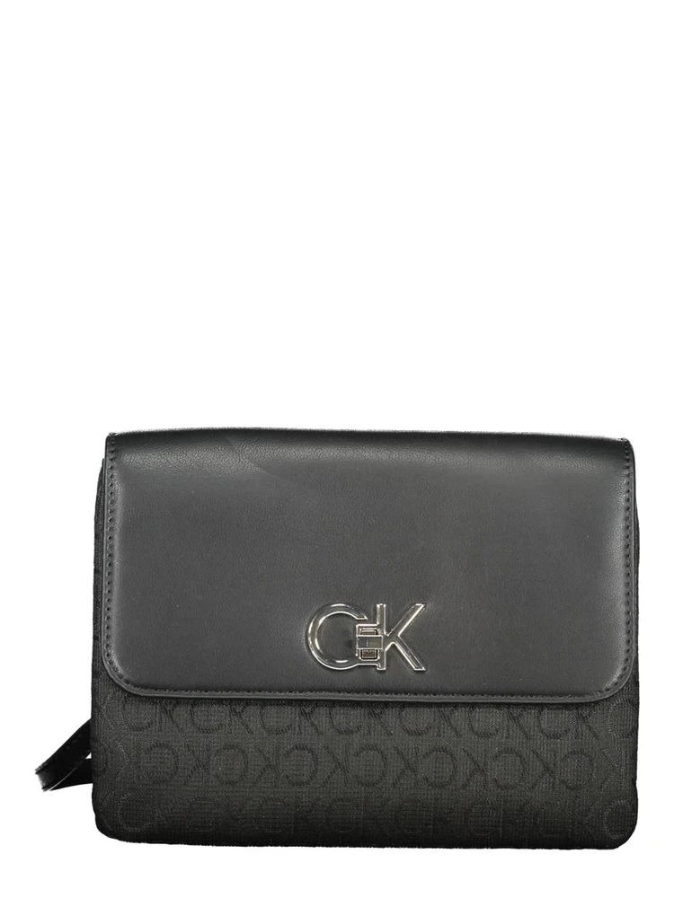 Nero Polyurethane Woman Shoulder Bag