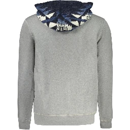 Gray Cotton Men Sweater