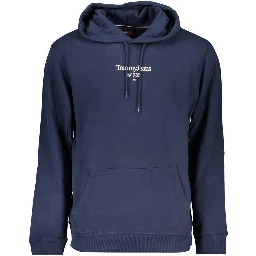 Blue Cotton Men Sweater