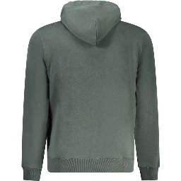 Green Cotton Men Sweater